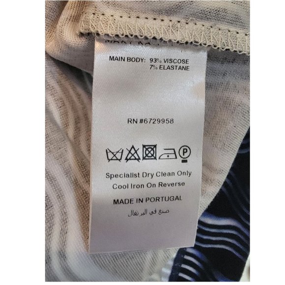 Mary Katrantzou Cloud Print Long Sleeve Jersey Bodycon Midi Dress Size M - Picture 7 of 7